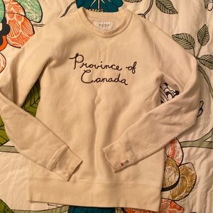 Barely worn province of canada sweatshirt size xs